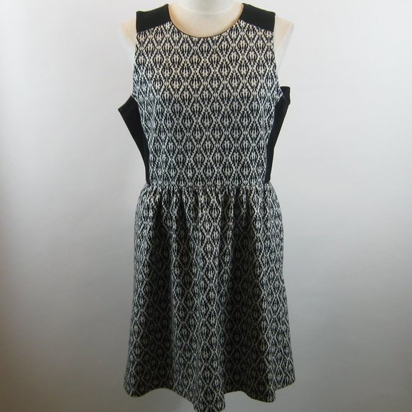 Madewell Diamond Tribal Print Afternoon Dress L - Picture 2 of 6